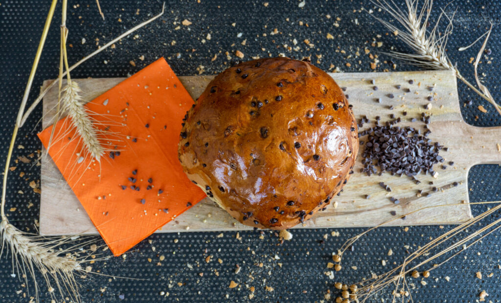 een chocolade brood van Bakkerij Bryon